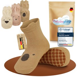 Matschepfuetze Children's Grip Socks – Extra Anti-Slip Function for Maximum Grip – Baby Socks for Comfort and Safety – Baby Grip Socks for Fun and Adventure without Risk of Slipping