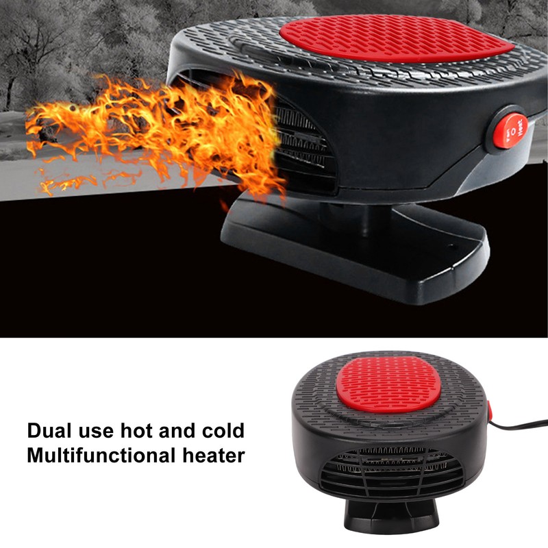 Car Heater 160-280W Portable Heating Cooling Modes 360 Degree Rotary