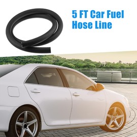 A ABSOPRO 5/8" Car Fuel Hose 5 FT Rubber Fuel Hose Line for Fuel System Oils