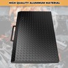 ECOTRIC Griddle Cover Lid Powder Coated Black Aluminum Compatible with