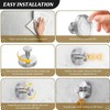 Nocessary Suction Cup Hooks for Shower, Upgrade No-Drill Stainless Steel