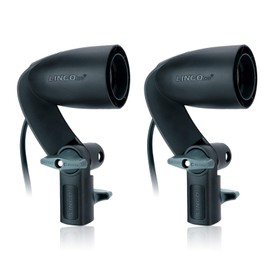 LINCO Lincostore 2 Pcs Photography Studio AC Fire-Resistant Socket Light Stand Mount Umbrella Holder E26/E27 Mini Cirrus 5310