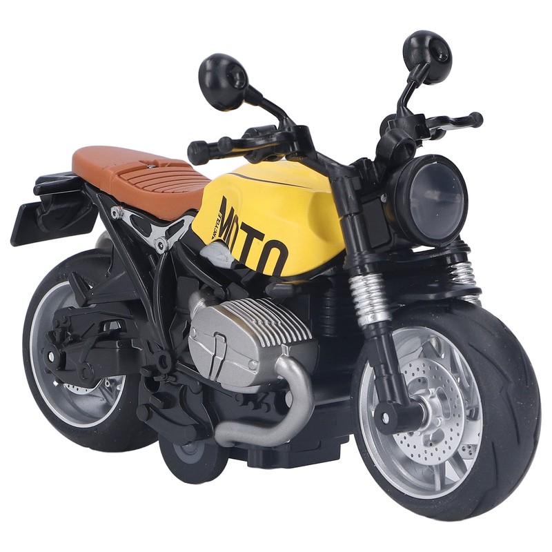 1:12 Pull Back Motorcycle Toy Cool Retro Motorcycle Toy with