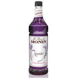 Monin - Lavender Syrup, Aromatic and Floral, Natural Flavors, Great for Cocktails, Lemonades, and Sodas, Vegan, Non-GMO, Gluten-Free (1 Liter)