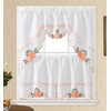 GOHD Sweet Harvest. 3pcs Kitchen Cafe Curtain Set. Nice Embroidery