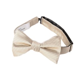 United Arrows Green Label Relaxing 31346992178 Mini Herringbone Solid Bowtie Bow Tie, GOLD(05)