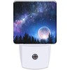 KXWQTRDD Night Starry Sky Full Moon Night Light Plug into