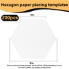 200 Count Paper Piecing Paper Paper Piecing Shapes Hexagon Paper