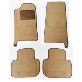 AFM NEW! Tan Floor Mats 1998 - 2003 Jaguar XJ8 Set of 4 with Heel Pad  Rubber Back