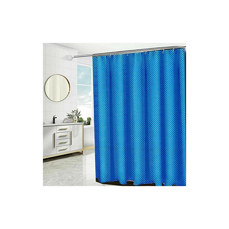 Householdfurnishing Super Quality Waterproof Polyester bathroom Shower Curtains with hook
