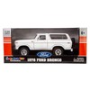 1978 Ford Bronco 1:24 Diecast Model Car White SUV SUT