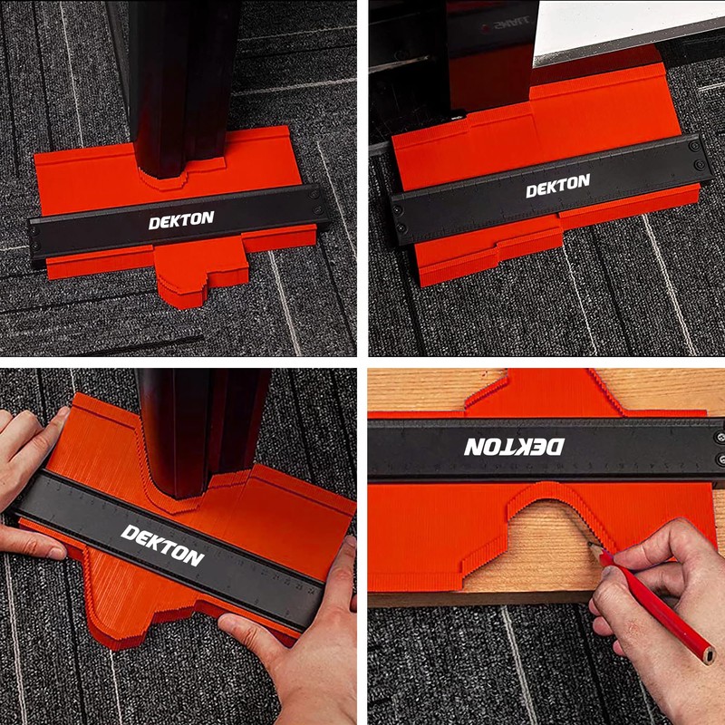 Dekton Contour Gauge Pro, 4" x 10" Tool for Perfectly