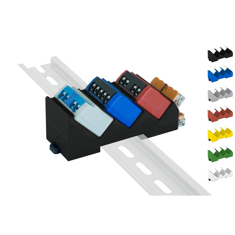 DIN Rail Mount / Adaptor "Triple" for Shelly-Mini DIN Rail
