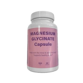 Magnesium Glycinate 1160mg 180 Capsules – High Absorption Stress Relief, Sleep, Muscle Nerve Heart & Metabolism Support