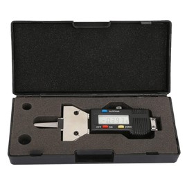 YUMILI Digitaler Reifenprofiltiefenmesser, Reifenerkennung 0-25 mm LCD Digitaler Reifentiefenmesser Profiltiefenprüfer 0,01 mm Profilprüfwerkzeug