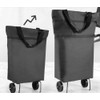 Upgrade Shopping Bag with Wheels Portable Trolley Bags Grocery Cart