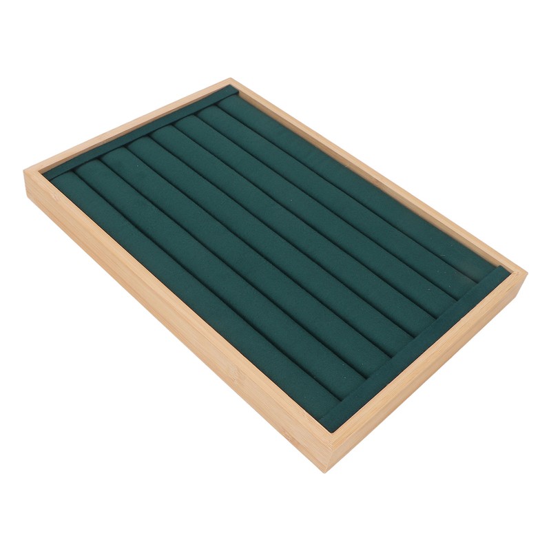 Rings Tray 7 Rows Stackable Protective Scratch Proof Lining Drawer