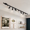 Hiiglxii 6-Light LED Track Lighting Kit with 6.6FT H Track