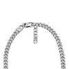 Fossil Men's Harlow Linear Texture Chain Stainless Steel Necklace, Color: