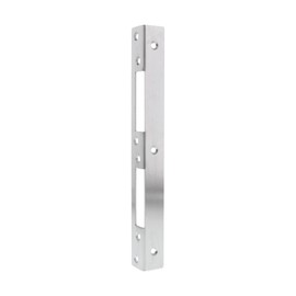 FEPS Lock Angle Strike Plate FE-RS003 Brushed Stainless Steel for Door Frame Strike Plate 25.00 x 2.50 x 2.50 cm