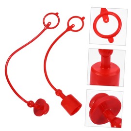 TEHAUX 6sets Hydraulic Fittings Coupler Dust Covers High-Temperature Resistant Dust Plugs