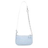 Retro Small Croc Embossed PU Leather Multi-Use Handbag Shoulder Bag