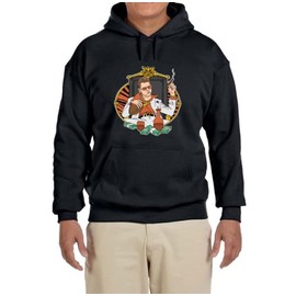 Tenacious Tops Black Burrow Scarface Logo Hooded Sweatshirt Adult Small