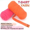 2 Pack Tshirt Yarn for Crocheting,White T Shirt Chunky Elastic