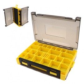 OriGlam Fishing Accessories Storage Box, Double Sided Fishing Lure Tackle Boxes Hook Organizer, Fishing Lure Case for Storing Fishing Lure Bait Fishing Accessories (20.5 * 14.5 * 4.5cm)