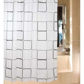 Shower curtain 90*180 Polyester Waterproof Mold-resistant Stylish Hooks Easy To Install For Fresh Unit Baths Quick-drying Waterdrop