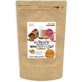 MDCメタボリック エンナチュラル 植物性プロテインダイエット (300g / 約20~30回分 / アーモンドミルク風味) 低糖質 合成甘味料不使用 ソイプロテイン (食物繊維/アーモンド) 糖質制限 食事置き換え