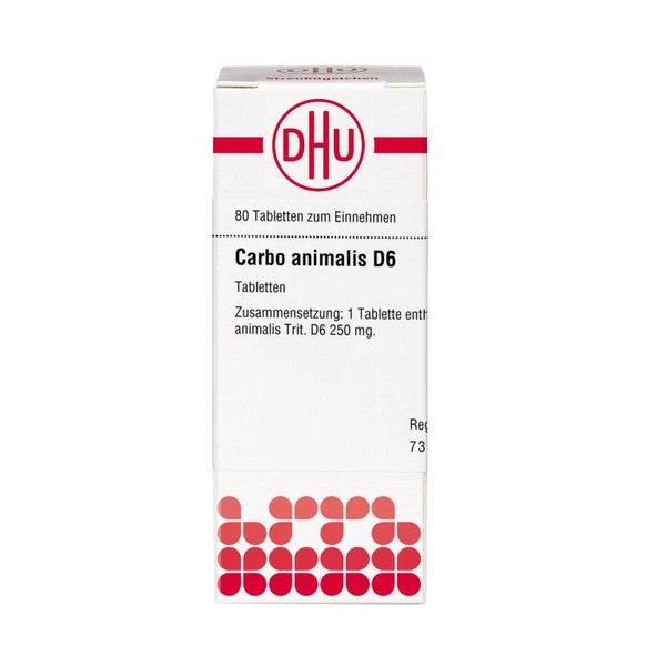DHU Carbo animalis D6 Tabletten, 80 St. Tabletten