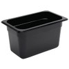 Vogue 1/4 Gastronorm Container 150mm 3.7 Litre Black Catering Food