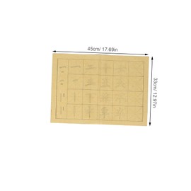 jojofuny 120pcs Brush Calligraphy Practice Paper for Beginners Chinese Character Worksheets with Kai Script Stroke Guides for Handwriting Learning and Precision Skills