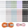NEARPOW Organizador de Cables Ajustable, Bridas de Silicona Reutilizables y