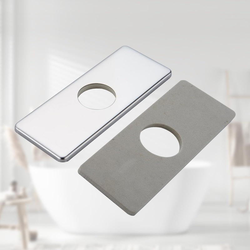 BWE 6" Sink Hole Cover Chrome for Bathroom Vanity Sink