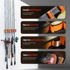 Wall Mounted Fishing Rod Holder for Garage, Horizontal & Vertical