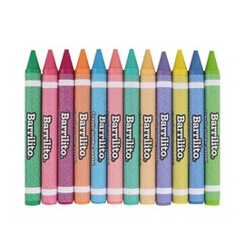 Barrilito Crayones JUMBO Pastel, 12 colores. 12JP