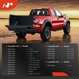 A-Premium Tailgate Hinge Pivot Bushing Insert Kit Compatible with - Ford F150 F250 F350 F450 F550 & Dodge Ram 1500 2500 3500; Left & Right, Bed & Gate, 4PCS Set; Replace# E7TZ99430B22A F6TZ99430B23AA