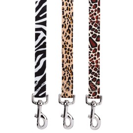 East Side Collection Animal Print Dog Leash, 6-Feet x 1-Inch Lead, Giraffe