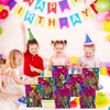 Falueqg 50 Pcs Rainbow Cheetah Leopard Goodie Candy Bags Party