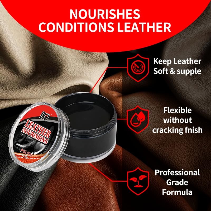 IKI Black Shoe Polish for Leather - Shoe Shine Kit