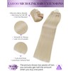LaaVoo Micro Hair Extensions Human Hair Blonde Micro Loop Hair