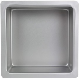 PME SQR064 Quadratische Backform aus eloxiertem Aluminium, 152 x 152 x 102 mm, 15 x 15 x 10 cm