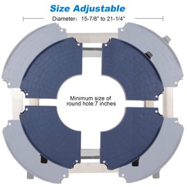 W B D WEIBIDA Plant Dolly with Wheels 2 Pack Heavy Duty Planter Caddy Size-Adjustable, Rolling Plant Stand with Casters, Round Dolly Cart for Potted Plant, Trash Can and Umbrella Base