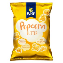 Wise Foods Air Popped Butter Popcorn 6 oz. Bag (3 Bags)
