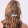 Vacaonio Crystal Pearl Hairclip Barrette Ponytail Holder Hair Clip Sparkly