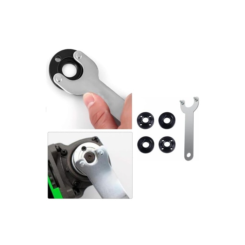 (1+3+3pk) 193465-4 Grinder Flange Angle Wrench Spanner Metal Lock Nut