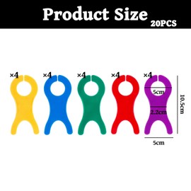 20 Pcs Large Yarn Bobbins - Plastic Thread Winding Boards for Knitting & Sewing - Wool Yarn Spools, Crochet Weave Winders, Sewing Machine Thread Holders (Multicolor)
