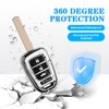 MILD EAST for Honda Key Fob Cover with Key Chain,